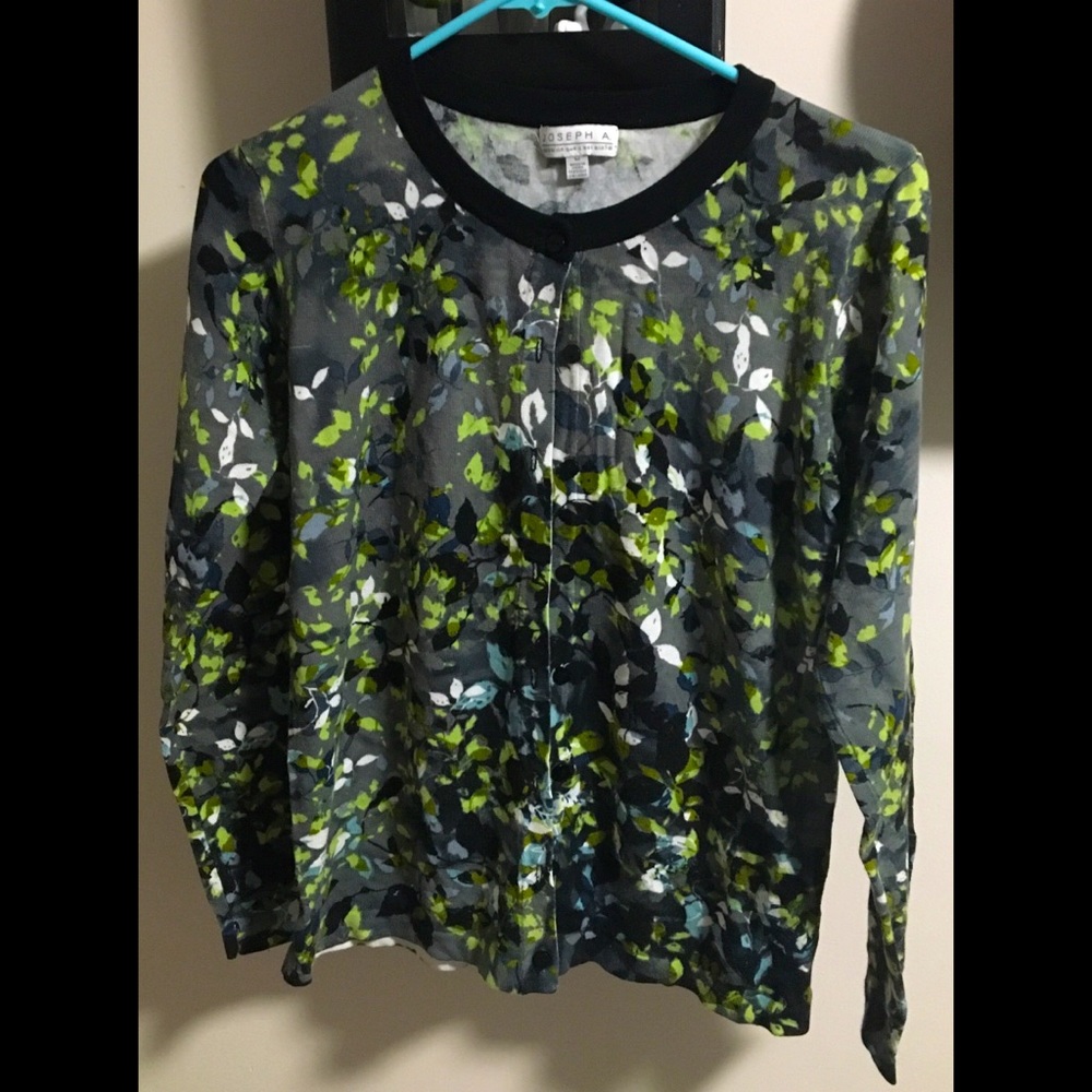 Joseph A. Floral Cardigan | Medium | EUC